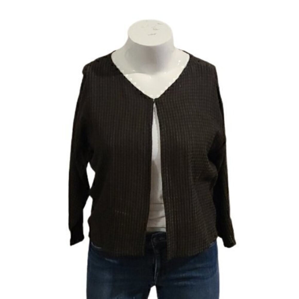 [Eileen Fisher] Brown 1 Button Cardigan - Size M